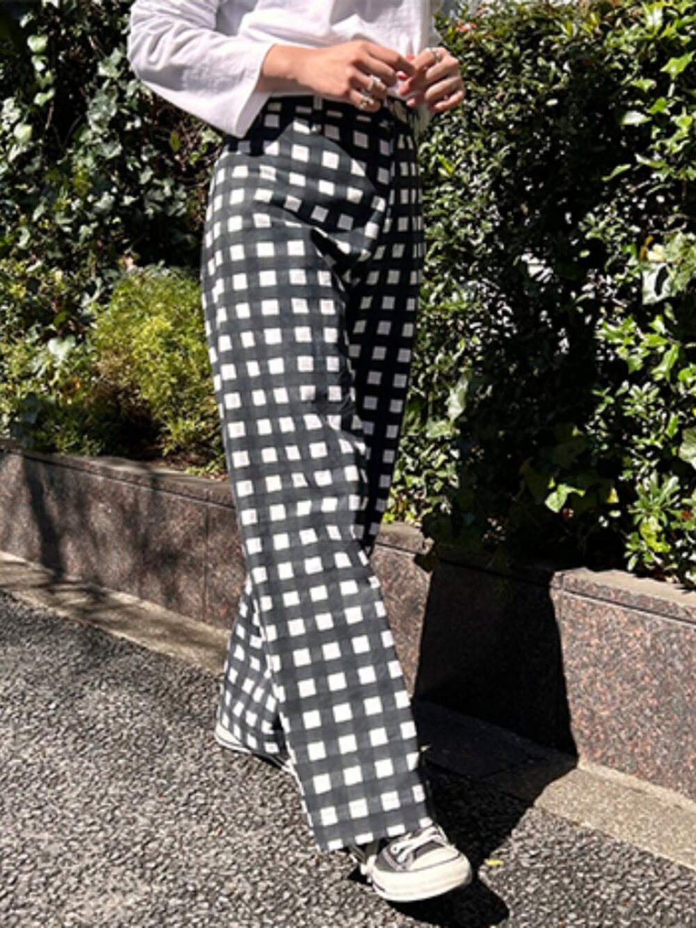 SZ Blockprints Disco Pants Midnight Gingham Size S NWT - Picture 9 of 9